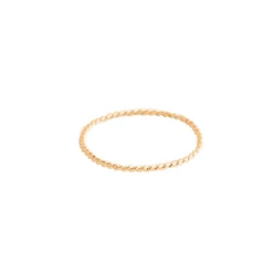 Anillo Cuerda Fina Oro