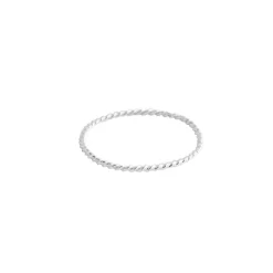 Anillo Cuerda Fina Plata