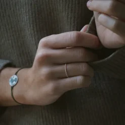 Anillo Cuerda Fina Plata