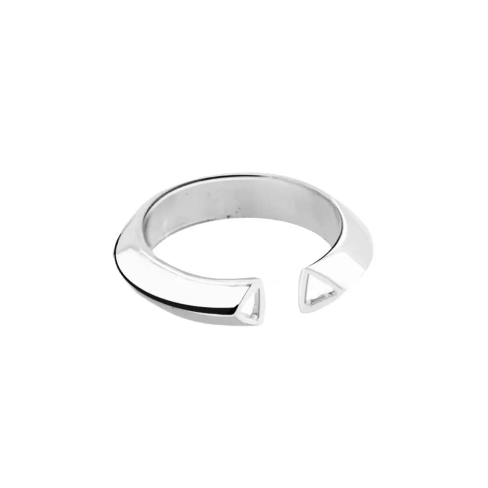 Anillo Doble Triángulo