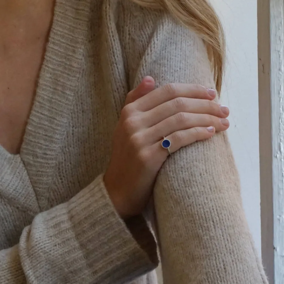 Anillo Moon Lapislázuli