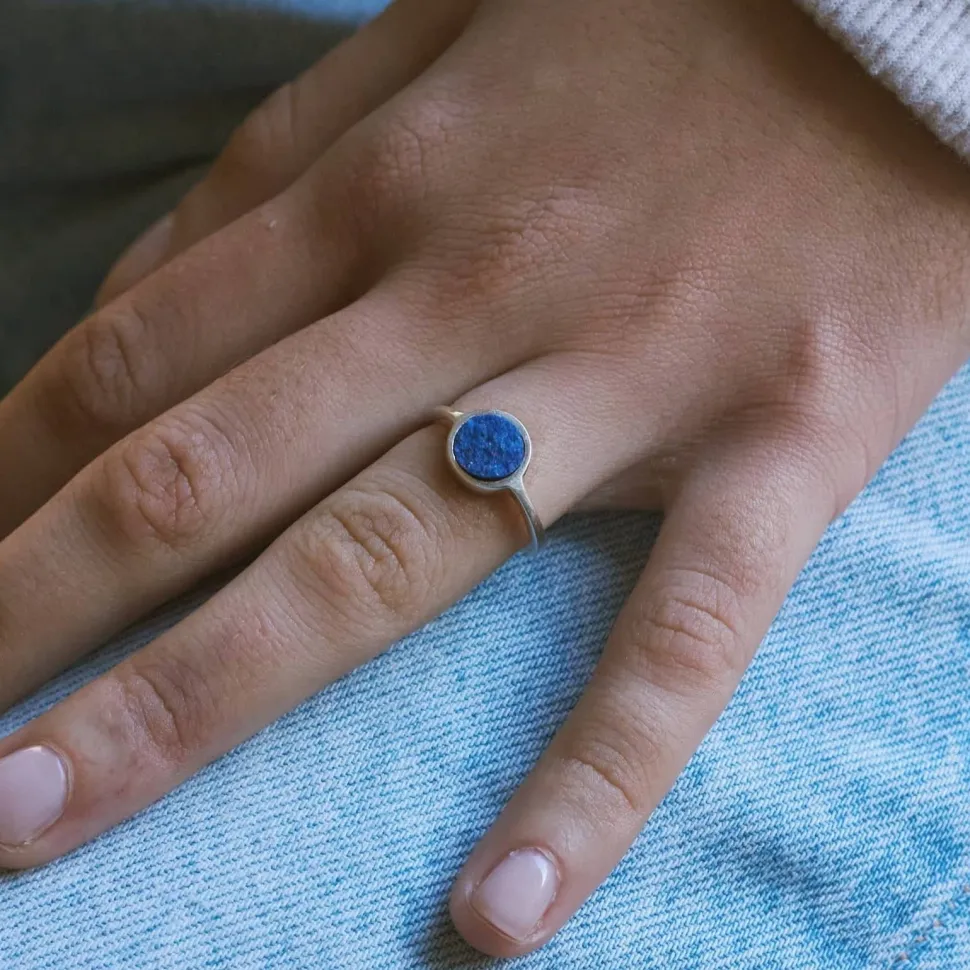 Anillo Moon Lapislázuli