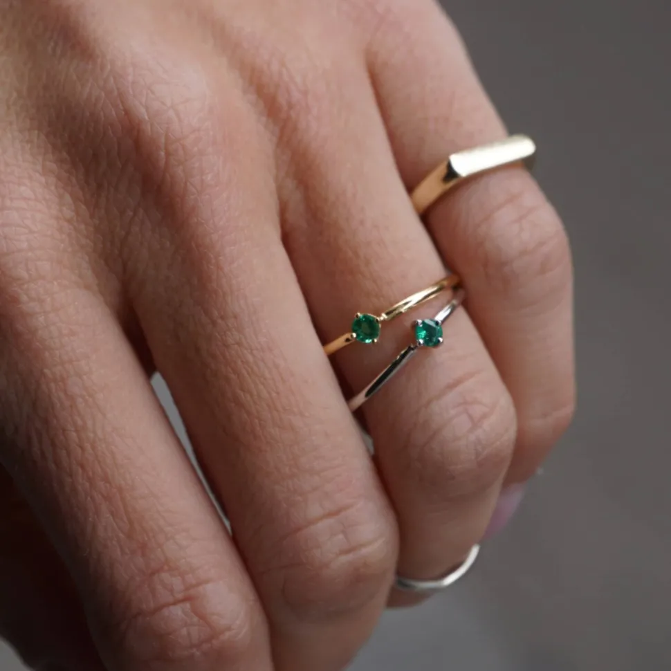 Anillo Sunshine Esmeralda