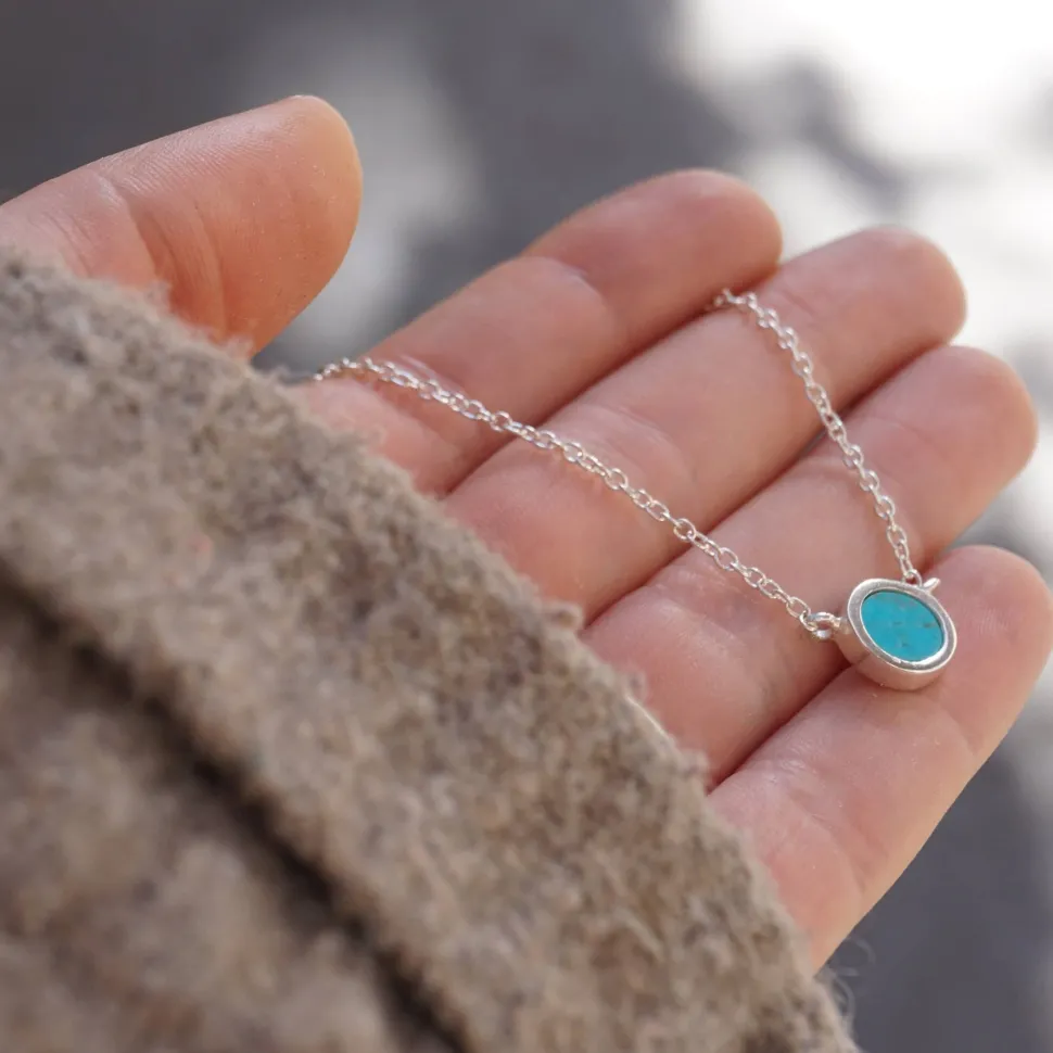 Collar Moon Turquesa
