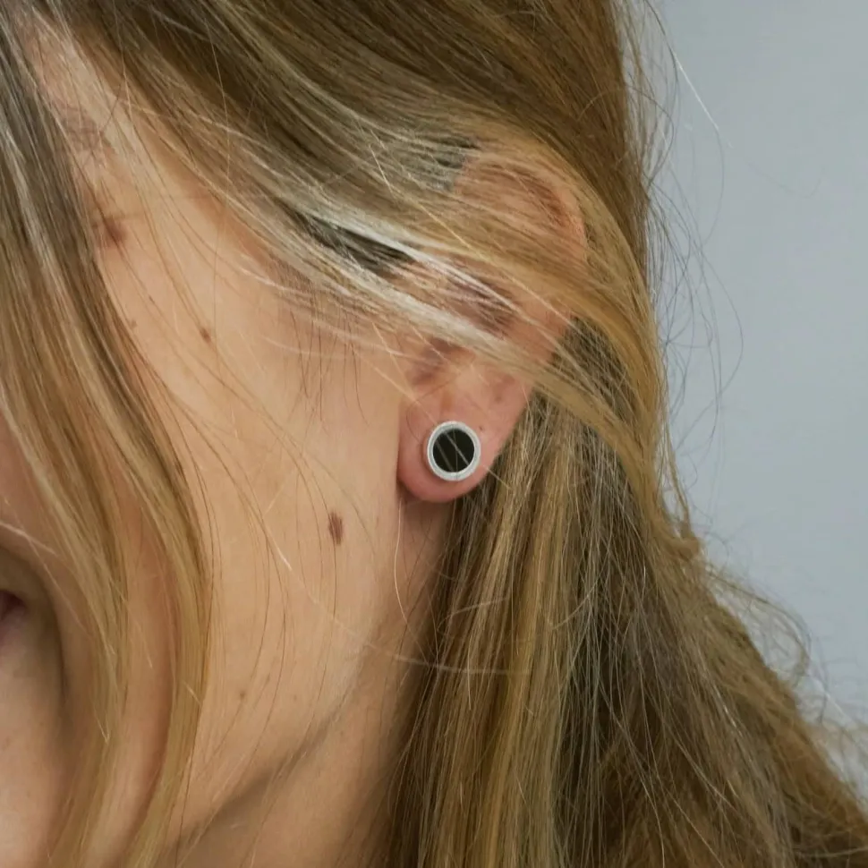 Pendientes Moon Ónix