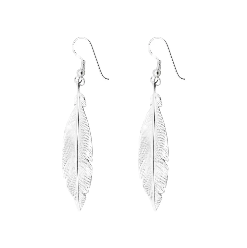 Pendientes Pluma