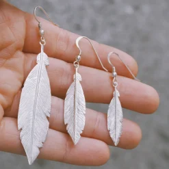 Pendientes Pluma