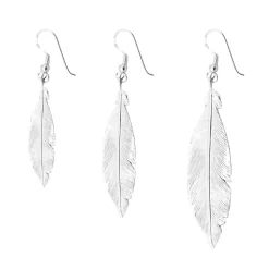 Pendientes Pluma