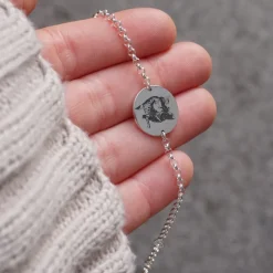 Pulsera Ita Cadena Dibujo Especial Plata