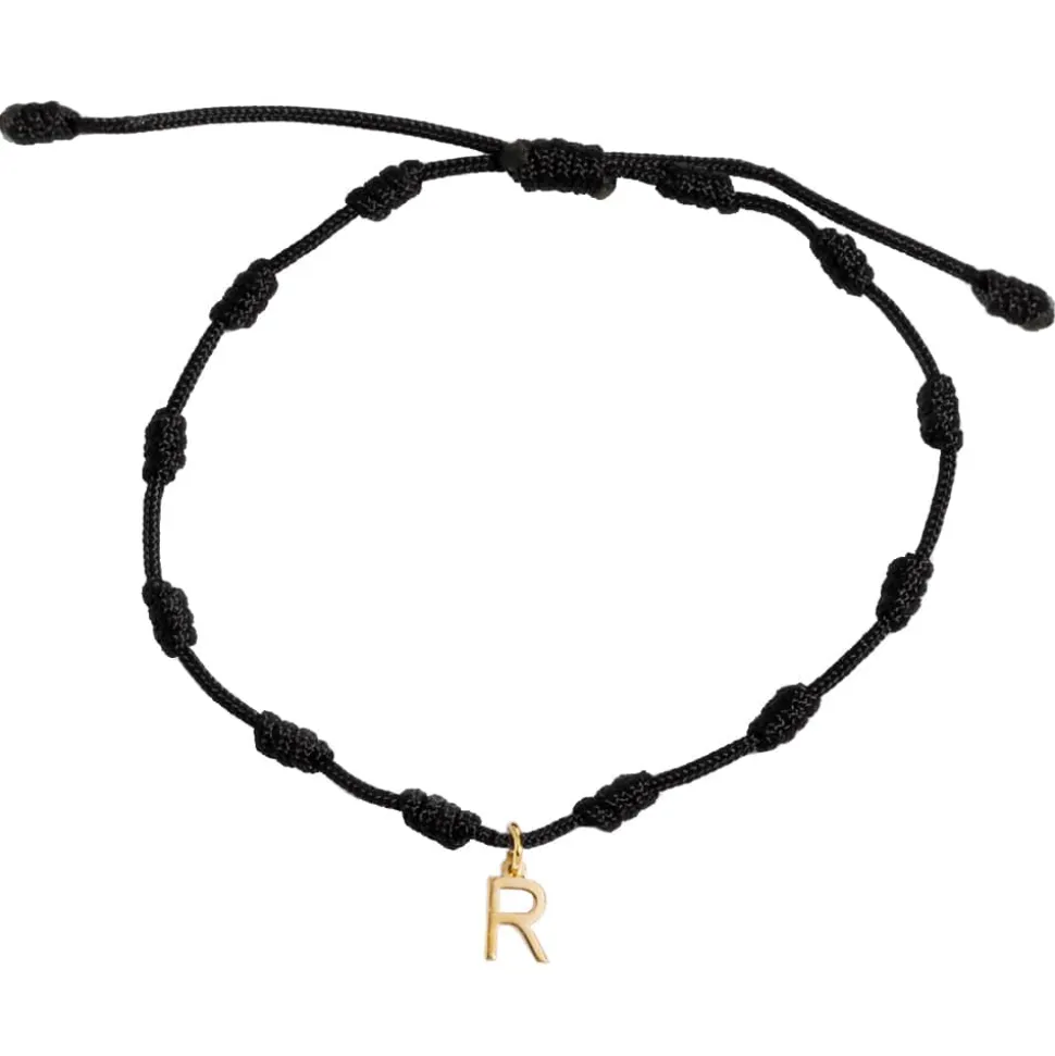 Pulsera Mini Letra Nuditos Oro